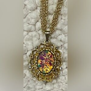 Elegant Gold Necklace with Spider Pendant